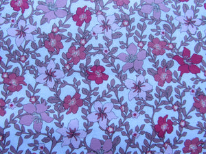 Pink on White Floral